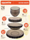 Миниатюра изображения товара Набор тарелок Appetite Bronze 24bronze (24шт)