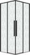 Миниатюра изображения товара Душевой уголок Grossman Galaxy 100x100x195 / 300.K33.01.1010.21.02 (черный матовый/шиншилла стекло)