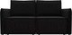 Миниатюра изображения товара Диван Лига Диванов Либерти мини / 121906 (микровельвет черный)