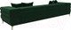 Миниатюра изображения товара Диван Лига Диванов Лига-021 / 119117 (велюр зеленый)