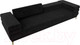 Миниатюра изображения товара Диван Лига Диванов Лига-021 / 119121 (велюр черный)