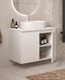 Миниатюра изображения товара Тумба под умывальник ЗОВ Монови 60 / M60LW0LW-LDSPW (подвесная/белый)
