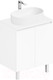 Миниатюра изображения товара Тумба под умывальник ЗОВ M80LW0LWS-LDSPW (белый)