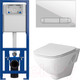 Миниатюра изображения товара Унитаз подвесной с инсталляцией AM.PM X-Joy C851701SC + Cersanit Link Pro S-IN-MZ-LINK_PRO + 64109