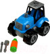 Миниатюра изображения товара Игрушка-конструктор Город мастеров Синий Трактор / 42008-ZH