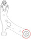 Миниатюра изображения товара Сайлентблок рычага подвески CTR GV0466