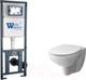 Миниатюра изображения товара Унитаз подвесной с инсталляцией Damixa Elder DX17c1700SC + WeltWasser Marberg 410