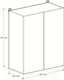Миниатюра изображения товара Шкаф навесной для кухни Артём-Мебель Мэри 600мм СН-114.199 (белый)