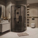 Миниатюра изображения товара Душевой уголок Grossman Cosmo 80x80x195 / 301.K33.02.8080.21.10 (черный матовый/тонированное стекло)
