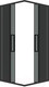 Миниатюра изображения товара Душевой уголок Grossman Cosmo 100x100x195 / 300.K33.02.1010.21.10 (черный матовый/тонированное стекло)