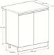 Миниатюра изображения товара Шкаф-стол кухонный Артём-Мебель Мэри 800мм СН-114.231 (белый)