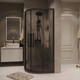 Миниатюра изображения товара Душевой уголок Grossman Cosmo 100x100x195 / 301.K33.02.1010.21.10 (черный матовый/тонированное стекло)