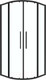Миниатюра изображения товара Душевой уголок Grossman Cosmo 100x100x195 / 301.K33.02.1010.21.00 (черный матовый/прозрачное стекло)