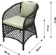 Миниатюра изображения товара Кресло садовое Garden Story Сакраменто / СА0025 (черный/коричневый/estera-хамелеон)