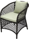 Миниатюра изображения товара Кресло садовое Garden Story Сакраменто / СА0025 (черный/коричневый/estera-хамелеон)
