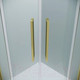 Миниатюра изображения товара Душевой уголок Grossman Cosmo 100x100x195 / 301.K33.02.1010.32.00 (золото сатин/прозрачное стекло)