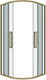 Миниатюра изображения товара Душевой уголок Grossman Cosmo 100x100x195 / 301.K33.02.1010.32.00 (золото сатин/прозрачное стекло)