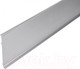 Миниатюра изображения товара Плинтус Русский Профиль SSZ-80мм (2.5м, серебристый, крепеж 5шт)