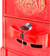 Миниатюра изображения товара Почтовый ящик Аллюр №4010В (антик красный)