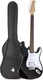 Миниатюра изображения товара Электрогитара Donner DST-100 (черный, с чехлом)