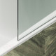 Миниатюра изображения товара Стеклянная шторка для ванны MaybahGlass MGV-95-6ш (сатин стекло/черный)