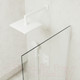 Миниатюра изображения товара Стеклянная шторка для ванны MaybahGlass MGV-61-1у (прозрачное стекло/белый матовый)