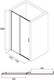 Миниатюра изображения товара Душевая дверь Alex Baitler AB61B110