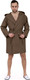 Миниатюра изображения товара Халат АртПостель C капюшоном 012.16.11 (S/М, коричневый)