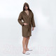 Миниатюра изображения товара Халат АртПостель C капюшоном 012.16.11 (S/М, коричневый)
