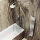 Миниатюра изображения товара Стеклянная шторка для ванны MaybahGlass MGV-126-5у (прозрачное стекло/хром матовый)