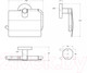 Миниатюра изображения товара Держатель для туалетной бумаги Cezares RELAX-PH-GM (оружейная сталь)