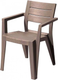 Миниатюра изображения товара Стул пластиковый Эльфпласт Palermo / ЕР635 (серый/коричневый)
