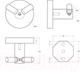 Миниатюра изображения товара Крючок для ванной Cezares RELAX-HKD-01