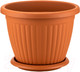 Миниатюра изображения товара Кашпо Serinova №8 с поддоном 20-KSG808101-200100 (терракотовый)