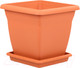 Миниатюра изображения товара Кашпо Serinova Villa №1 с поддоном 20-VKS108101-200100 (терракотовый)