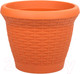 Миниатюра изображения товара Кашпо Serinova Rattan №4 / 20-HS0408101-200100 (терракотовый)