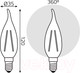 Миниатюра изображения товара Лампа Gauss Elementary Candle Е14 12W 2700К / 42112