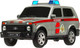 Миниатюра изображения товара Автомобиль игрушечный Технопарк Lada 4x4 Urban Росгвардия / URBANBLACK-20PLROS-GY
