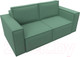 Миниатюра изображения товара Диван Лига Диванов Куба мини / 121893 (рогожка Амур зеленый)