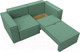 Миниатюра изображения товара Диван Лига Диванов Куба мини / 121893 (рогожка Амур зеленый)
