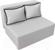 Миниатюра изображения товара Диван Лига Диванов Лагуна / 114454  (экокожа белый/кант экокожа черный)