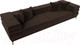 Миниатюра изображения товара Диван Лига Диванов Лига-021 / 119127 (микровельвет коричневый)
