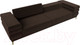 Миниатюра изображения товара Диван Лига Диванов Лига-021 / 119127 (микровельвет коричневый)