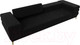 Миниатюра изображения товара Диван Лига Диванов Лига-021 / 119130 (микровельвет черный)