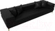 Миниатюра изображения товара Диван Лига Диванов Лига-021 / 119139 (экокожа черный)