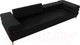 Миниатюра изображения товара Диван Лига Диванов Лига-021 / 119139 (экокожа черный)