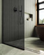 Миниатюра изображения товара Душевая стенка MaybahGlass MGD-686-6у (графитовое стекло/черный)