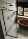 Душевая стенка MaybahGlass 195x69 / MGD-821-6 (сатин стекло/черный) — фото 5