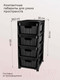 Миниатюра изображения товара Комод пластиковый Econova Velvet / 435218813  (черный)