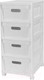 Миниатюра изображения товара Комод пластиковый Econova Velvet / 435218838  (светло-серый флэк)